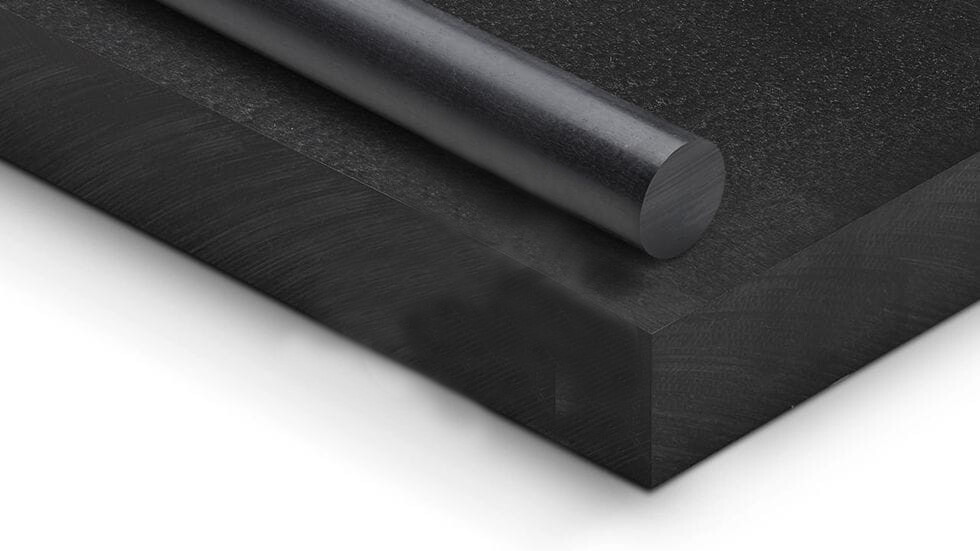 樹脂丸棒　医療用グレードPEEK　黒の商品イメージ