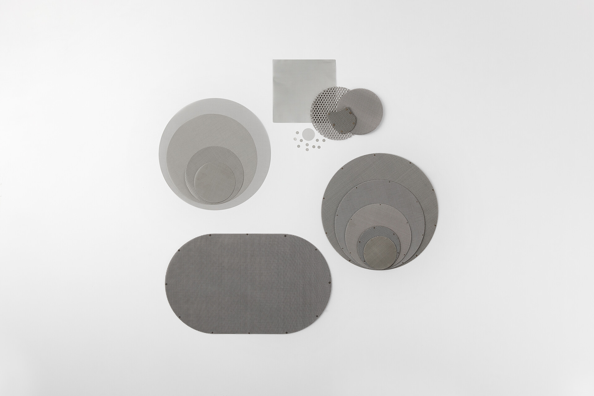 ステンレス網（MESH)‐リム無しの商品イメージ