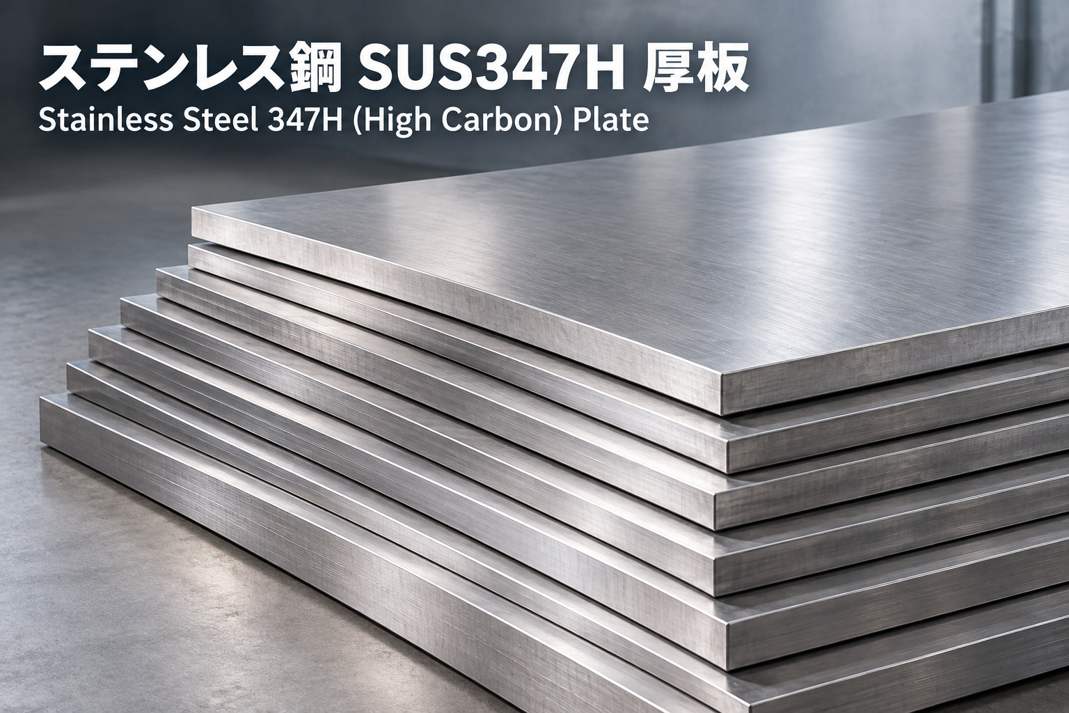 ステンレス鋼 SUS347H 厚板（Type 347H / UNS S34709）の商品イメージ