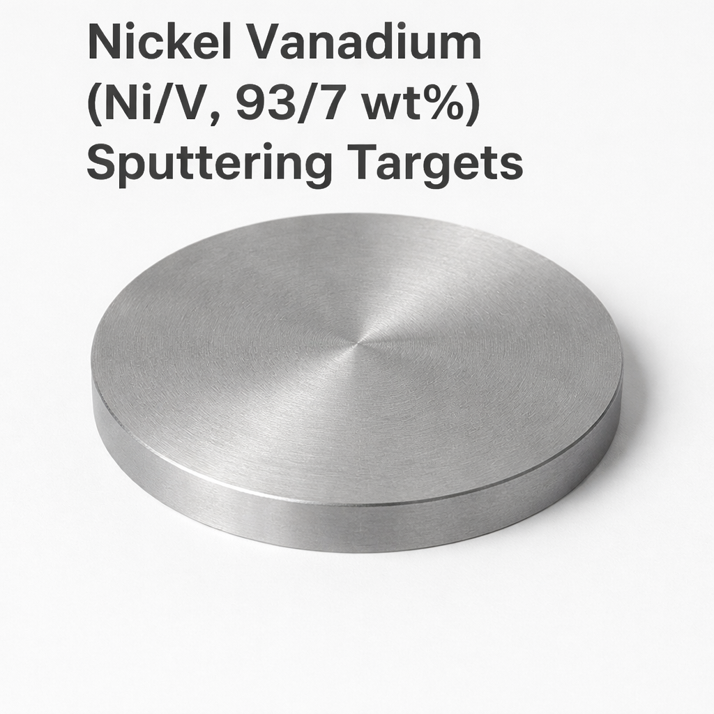 ニッケル・バナジウム（Ni/V、93/7 wt%）ターゲット材の商品イメージ
