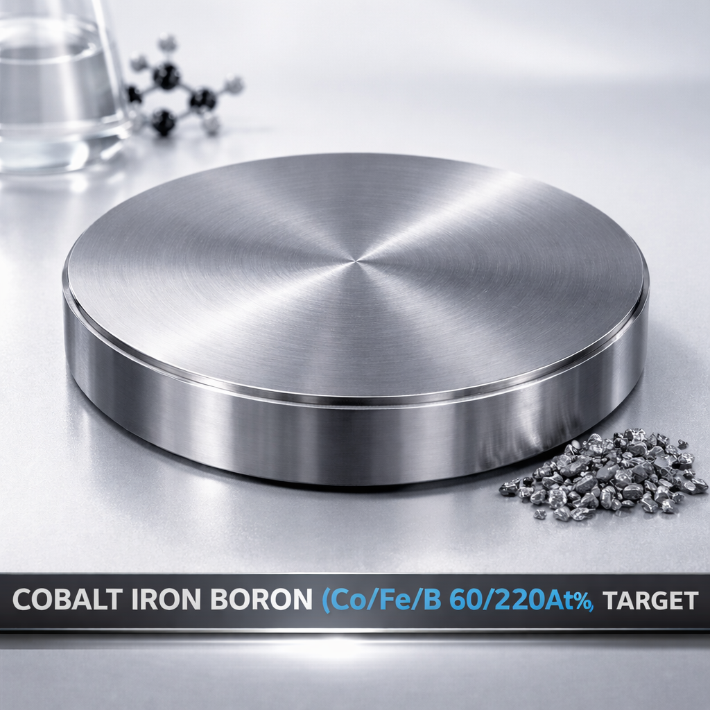 コバルト鉄ホウ素 (Co/Fe/B 60/20/20 At%) ターゲット材の商品イメージ