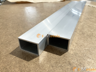 アルミ平角パイプ　A6063の商品イメージ