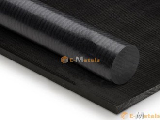 樹脂丸棒　導電性グレードPOM-C　黒の商品イメージ